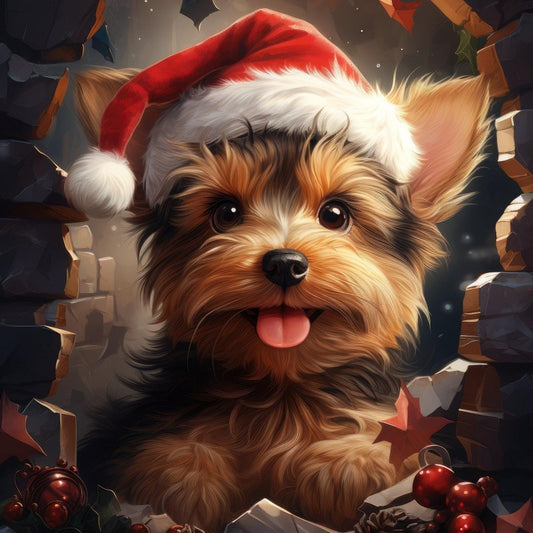 Christmas Dog | Diamond Painting