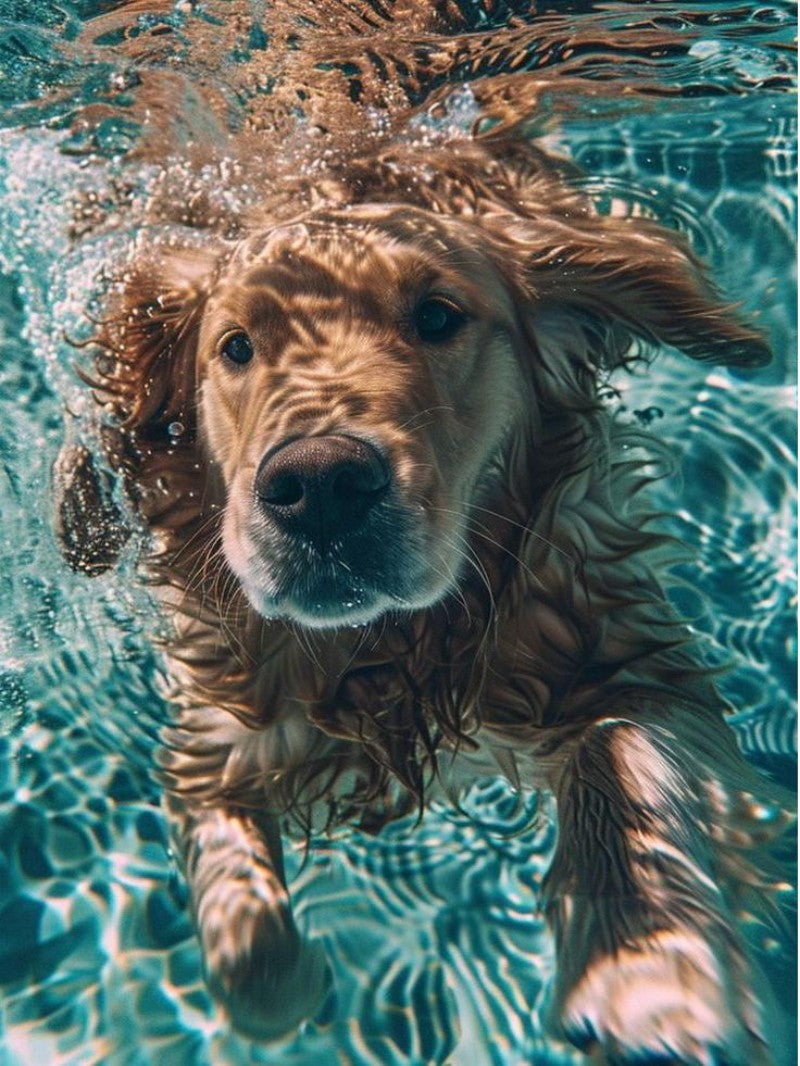 Underwater Dog | Diamond Painting