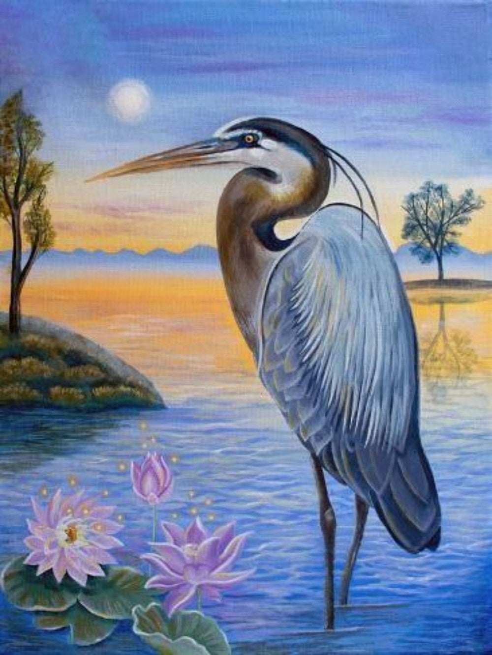 Blue Heron | Diamond Painting