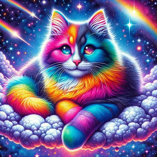 Colorful Cat | Diamond Painting