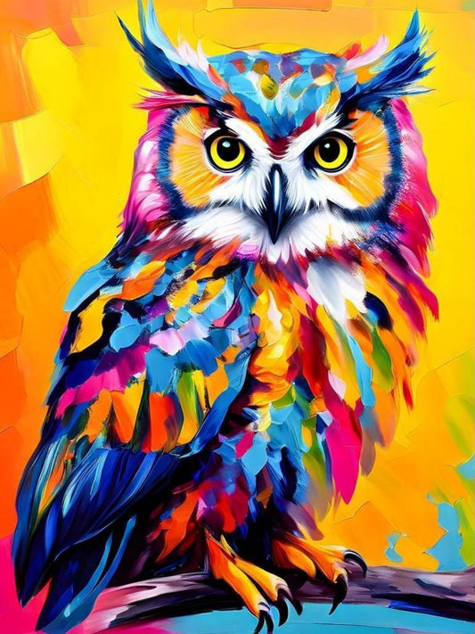 Colorful Owl | Diamond Painting