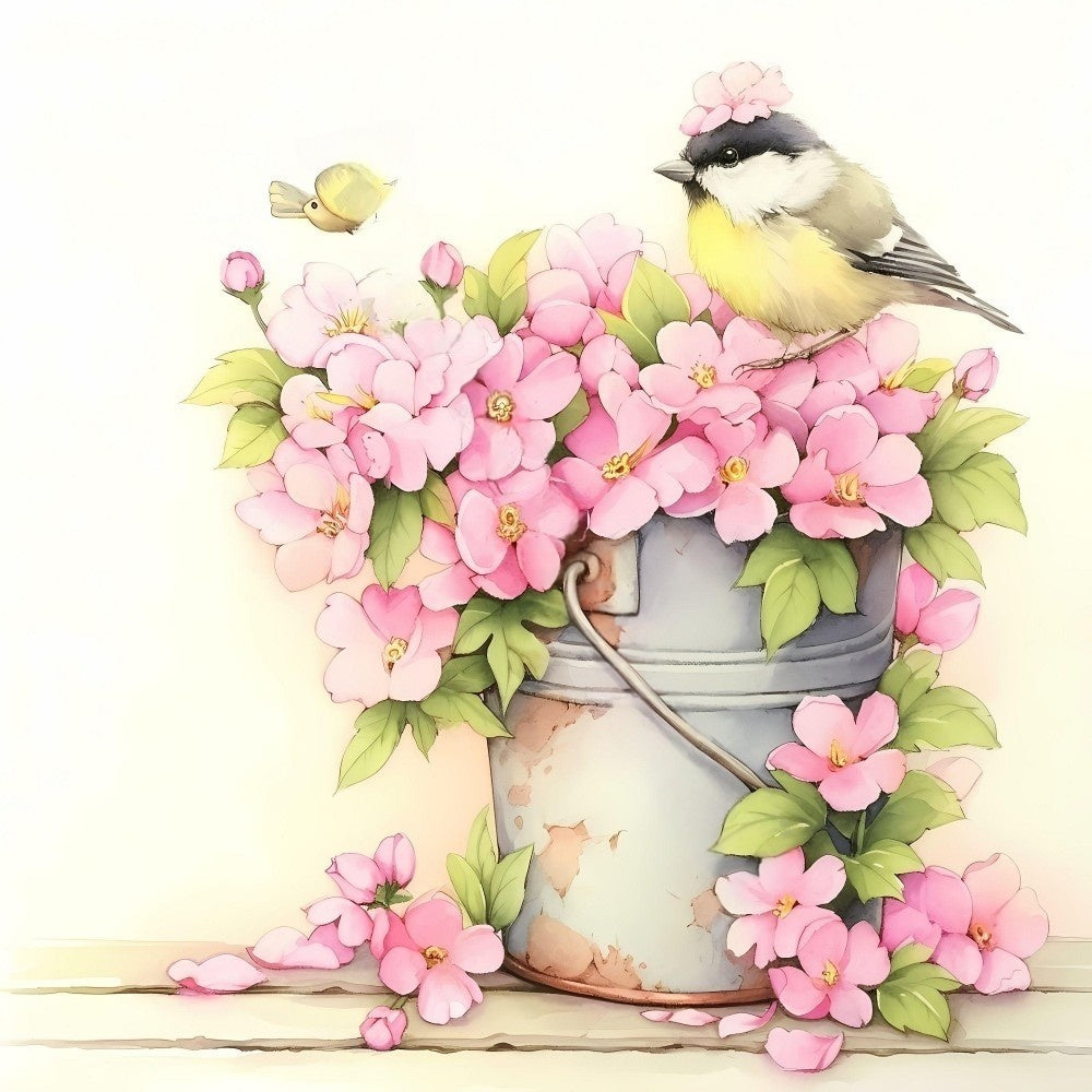 Birds and Flowers | Diamond Painting