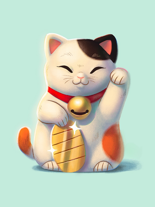 Bell Lucky Cat | Diamond Painting