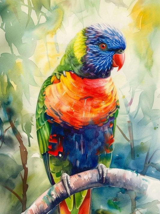 Rainbow Parrots | Diamond Painting