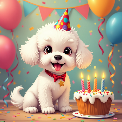 Dog Bichon Frise | Diamond Painting
