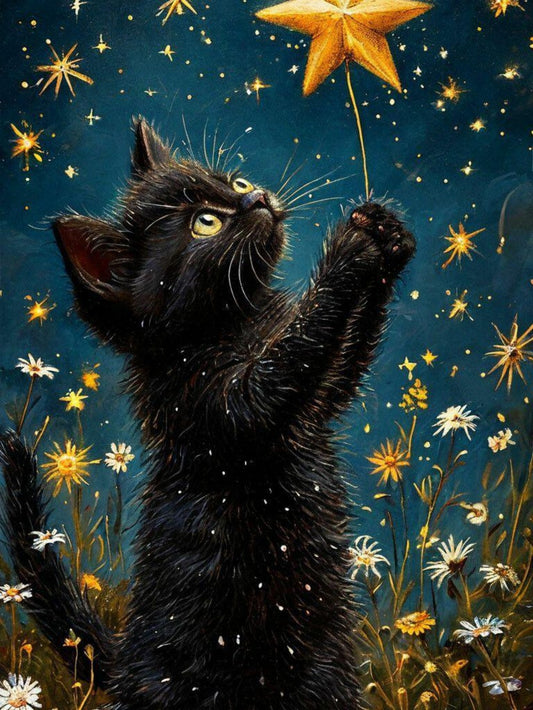 Midnight Cat | Diamond Painting