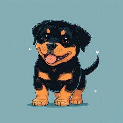 Rottweiler Dog | Diamond Painting