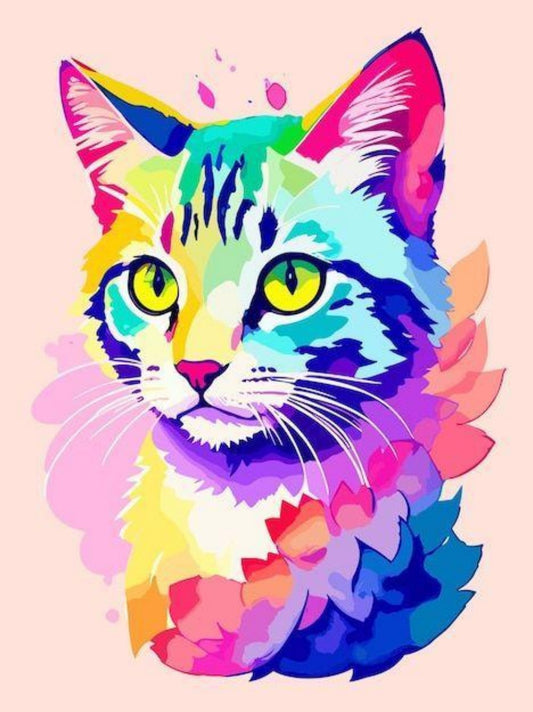 Colorful Cat | Diamond Painting