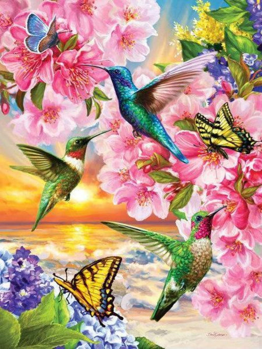 Birds and Flowers | Diamond Painting