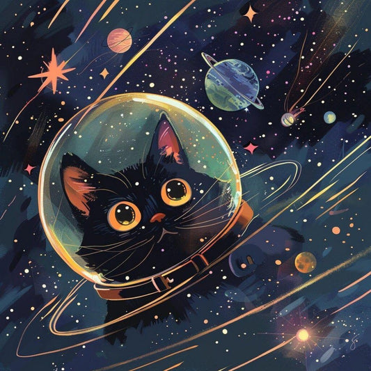 Cats in Space | Diamond Painting