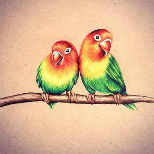 Rainbow Parrots | Diamond Painting