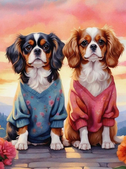 Dog Cavalier King Charles Spaniel | Diamond Painting