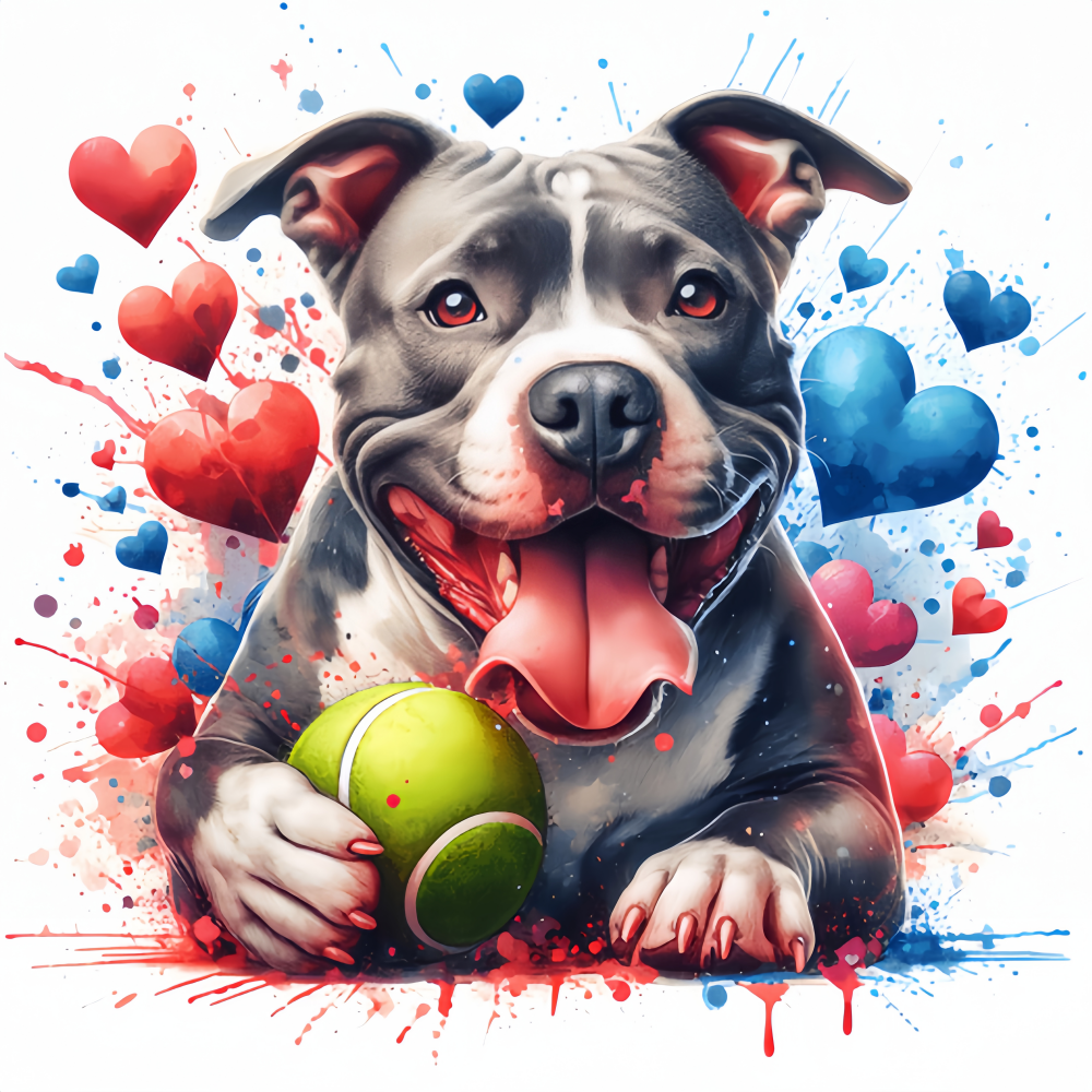 Pit Bull Dog | Diamond Painting