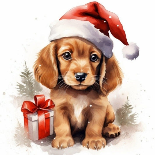 Christmas Dog | Diamond Painting