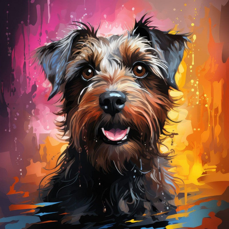 Dog Border Terrier | Diamond Painting