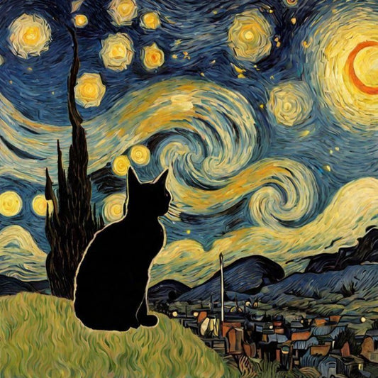 Midnight Cat | Diamond Painting