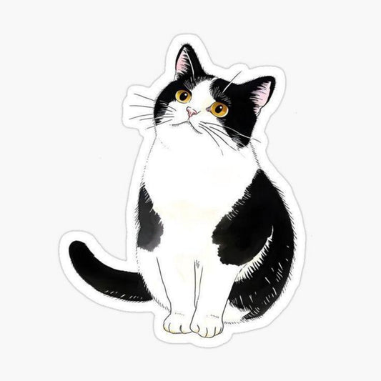 Tuxedo Cat  | Diamond Painting