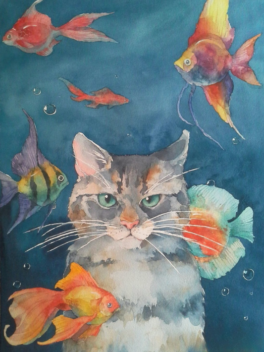 Cat Fish | Diamond Painting