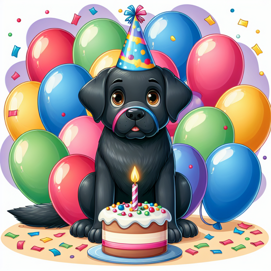 Black Labrador Dog | Diamond Painting
