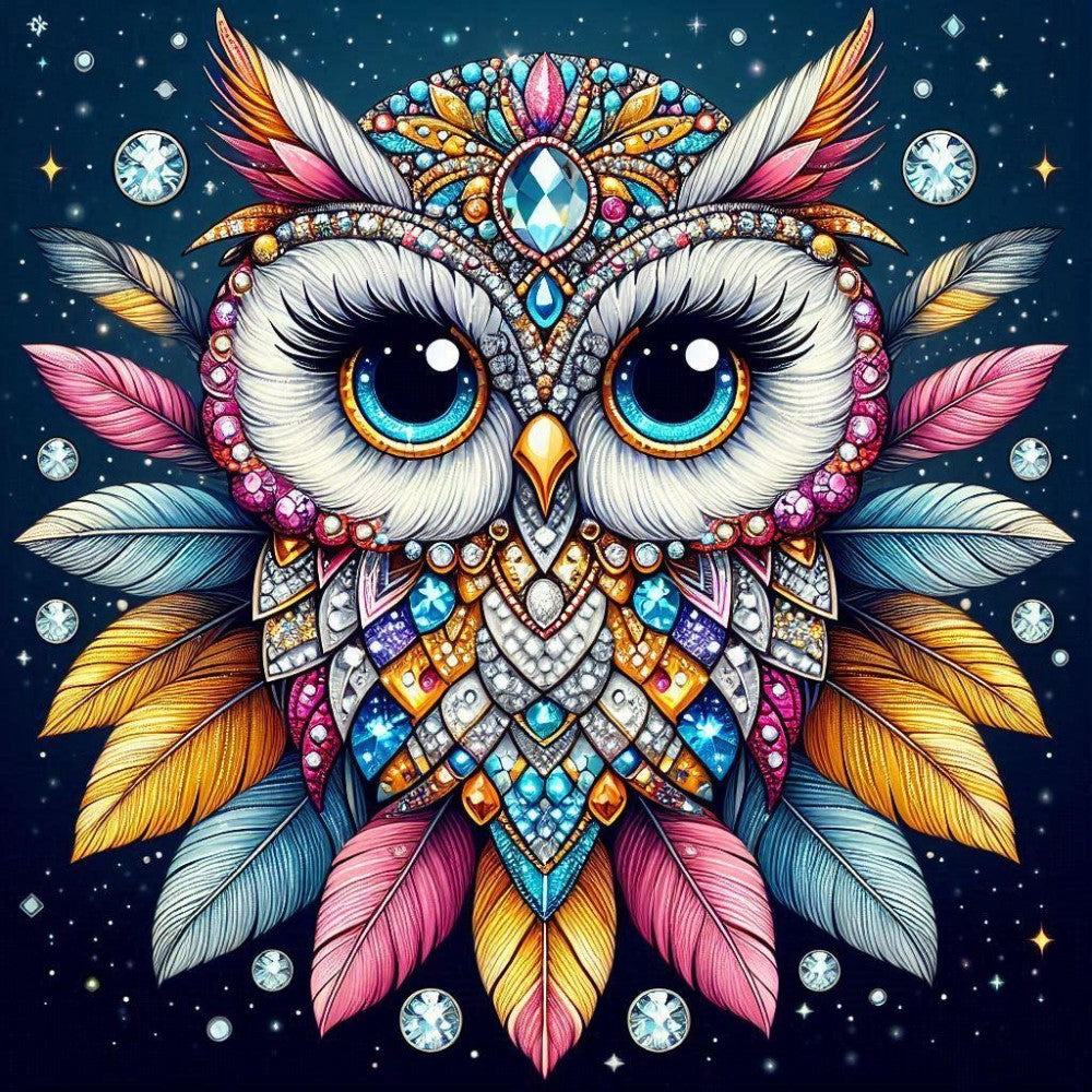 Colorful Owl | Diamond Painting