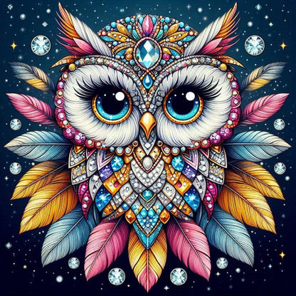 Colorful Owl | Diamond Painting