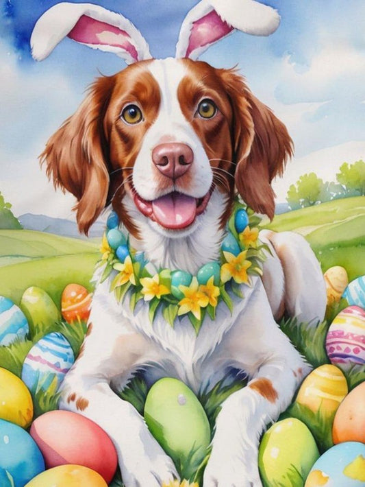 Cottage Garden Dog | Diamond Painting