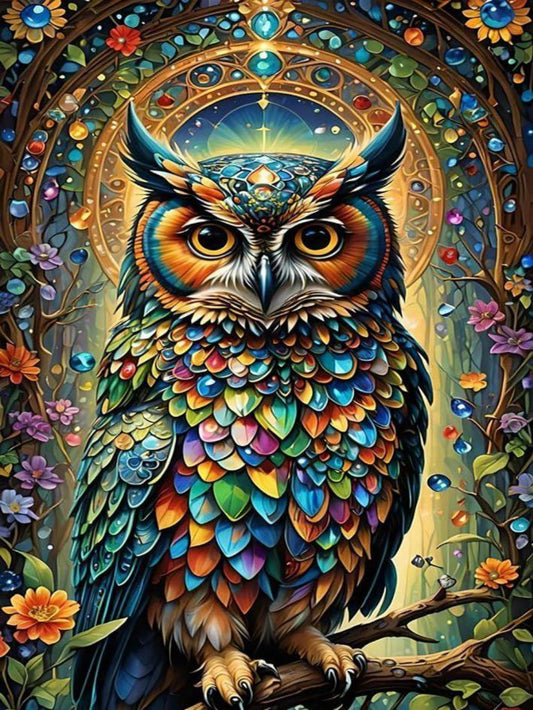 Colorful Owl | Diamond Painting