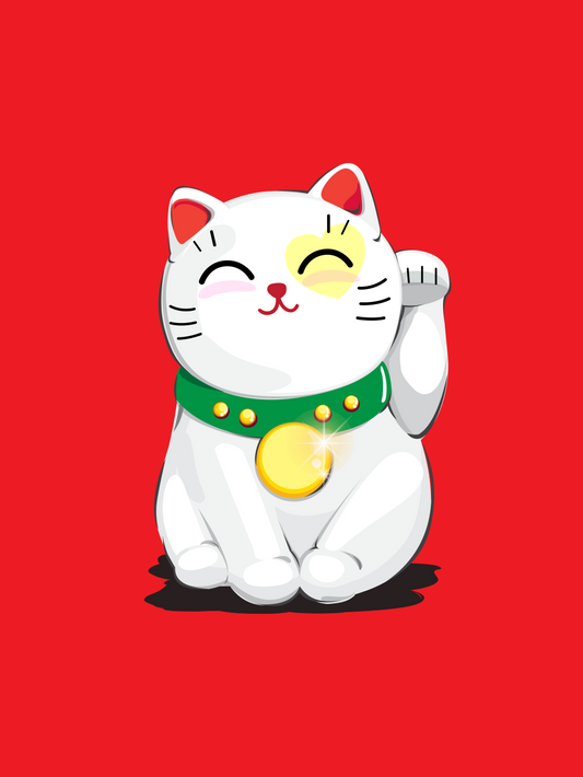 Bell Lucky Cat | Diamond Painting