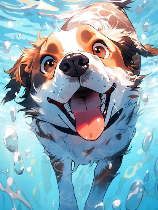 Underwater Dog | Diamond Painting