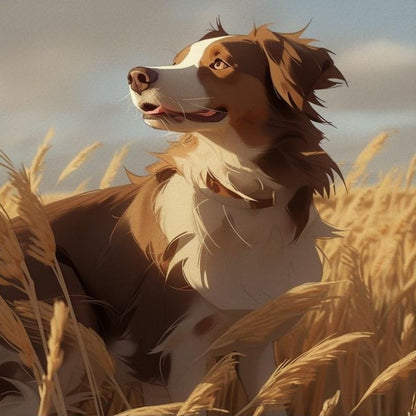 Dog Border Collie | Diamond Painting
