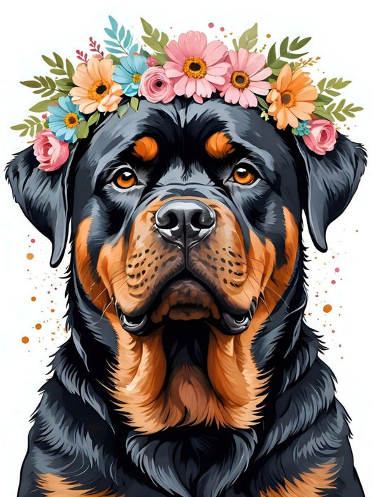 Rottweiler Dog | Diamond Painting