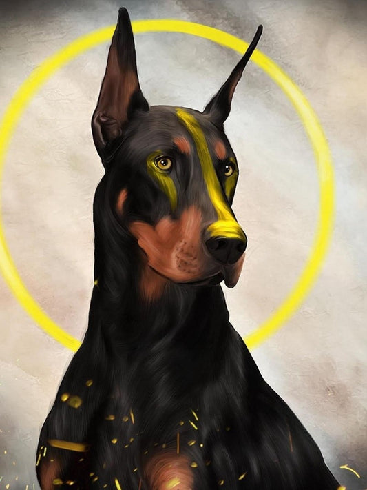 Dog Doberman | Diamond Painting