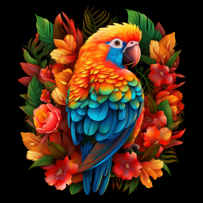 Rainbow Parrots | Diamond Painting