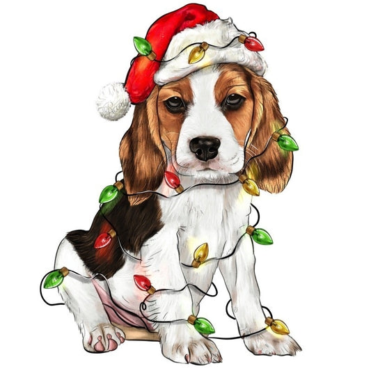 Christmas Dog | Diamond Painting