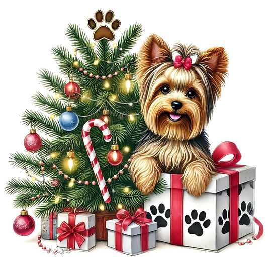 Christmas Dog | Diamond Painting