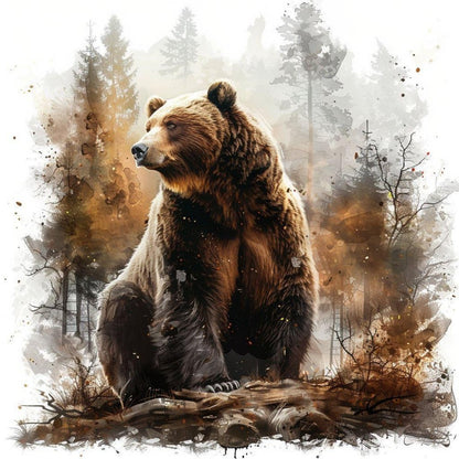 Brown Bear | Diamond Painting