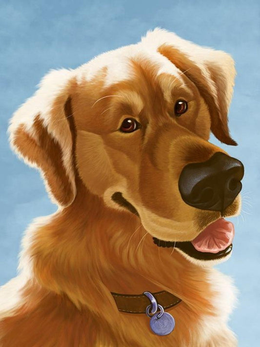 Golden Retriever Dog | Diamond Painting