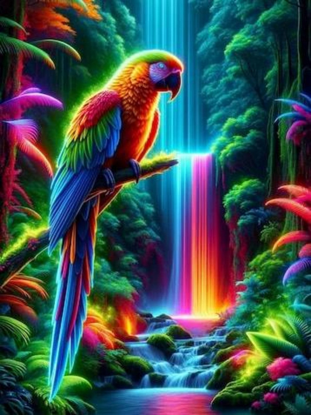 Rainbow Parrots | Diamond Painting