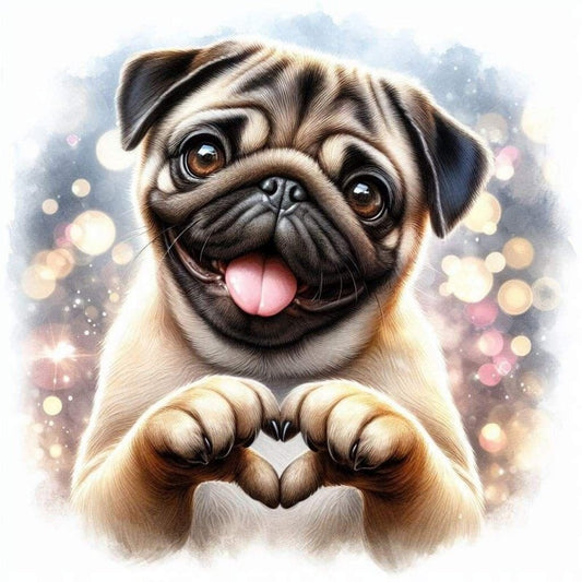 Dog Pug | Diamond Painting