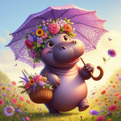 Hippo | Diamond Painting