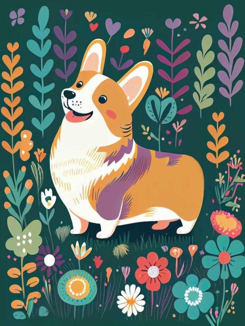 Corgi Dog | Diamond Painting