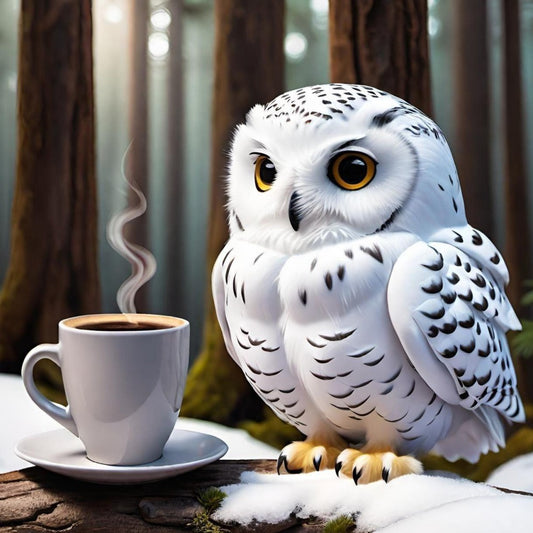 Snowy owl (White Owl) | Diamond Painting