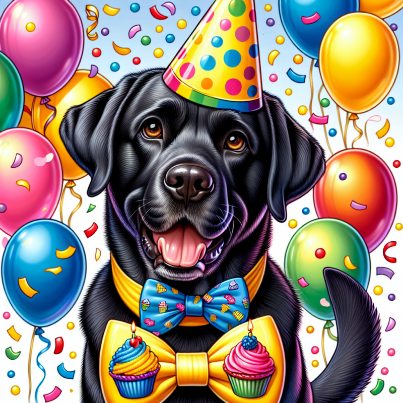 Black Labrador Dog | Diamond Painting