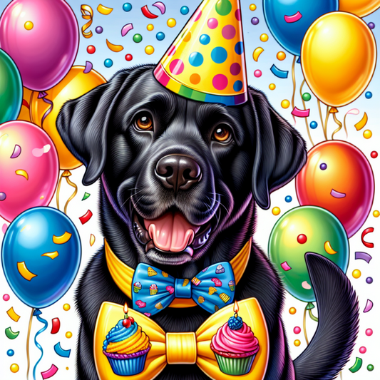 Black Labrador Dog | Diamond Painting
