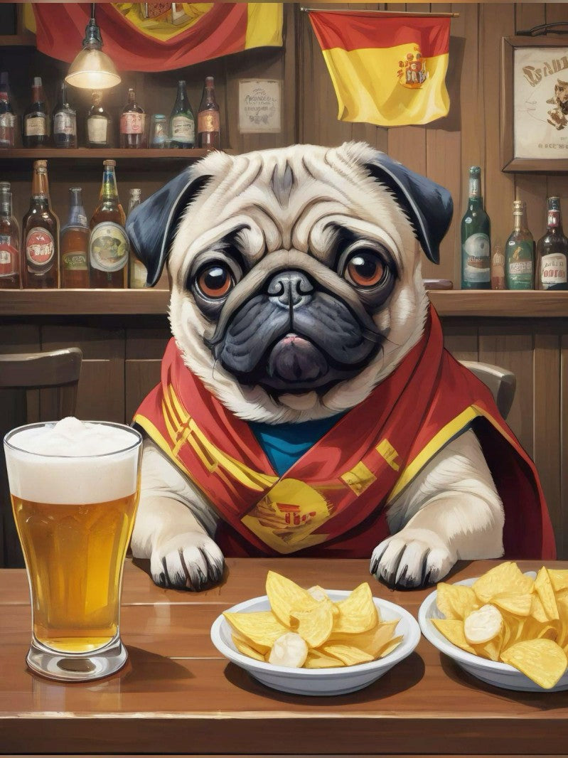 Dog Pug | Diamond Painting