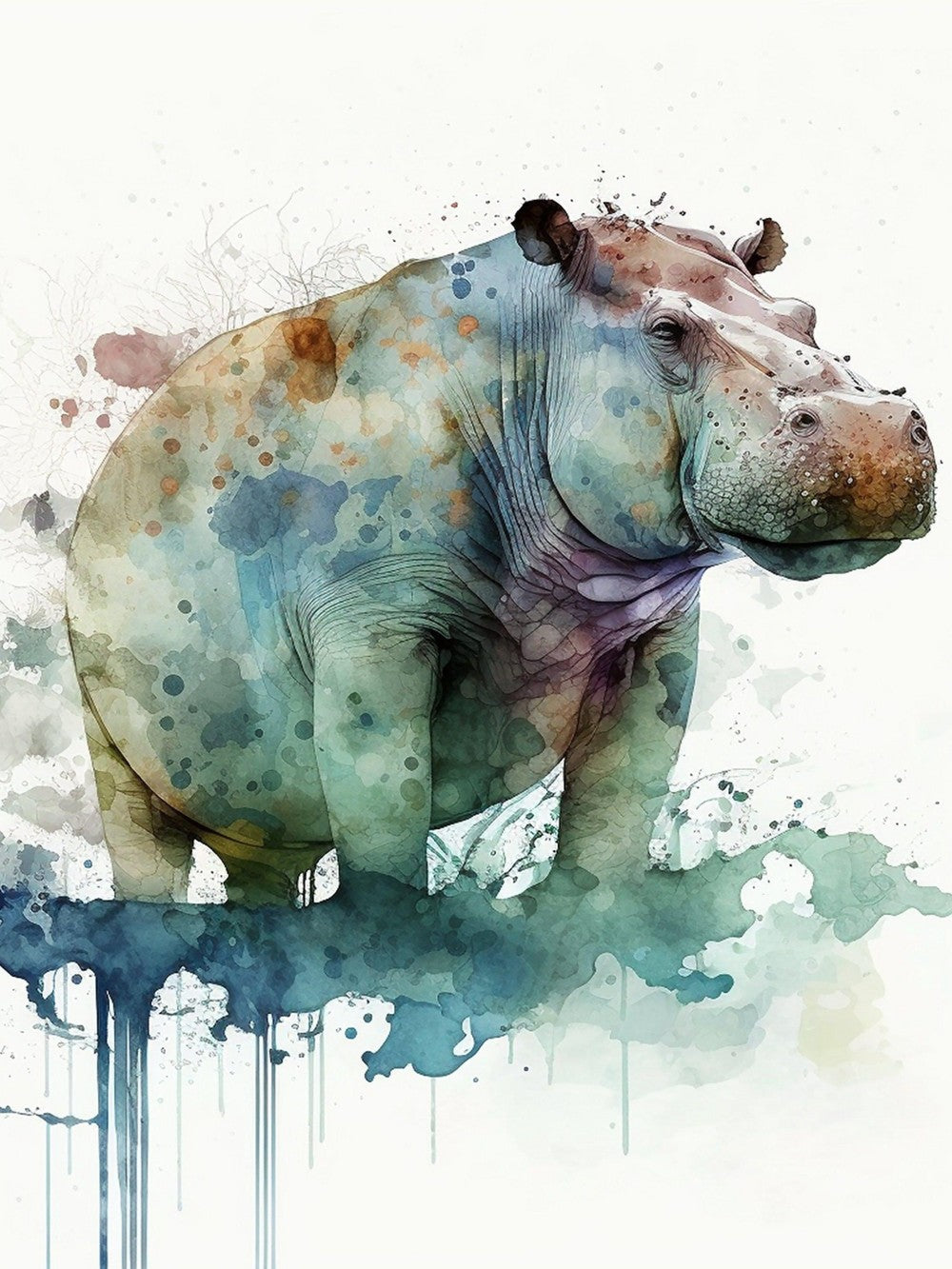 Hippo | Diamond Painting