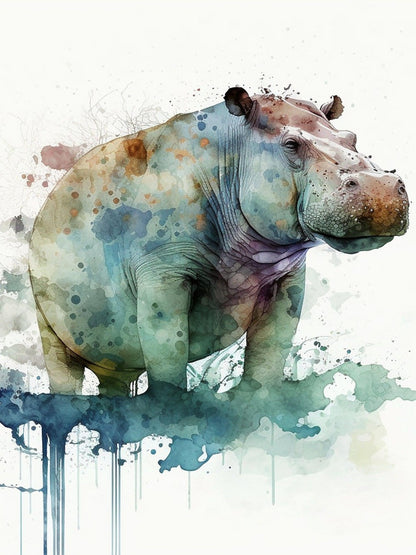 Hippo | Diamond Painting
