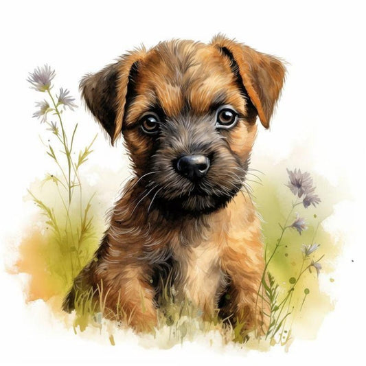 Dog Border Terrier | Diamond Painting