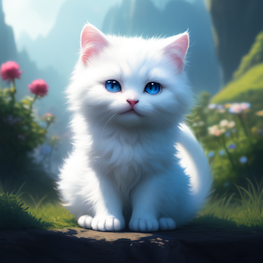 White Cat | Diamond Painting