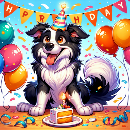 Dog Border Collie | Diamond Painting